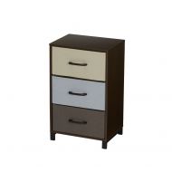 Household Essentials 8013-1 Wooden 3 Drawer Dresser | Storage Night Stand | Mahoganey