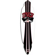 ZtuntZ Skateboards University of Nevada Las Vegas Pintail Longboard Deck, 9.5 x 37-Inch/26.5-Inch WB, Red/White