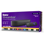 [아마존베스트]Roku Streambar | 4K/HD/HDR Streaming Media Player & Premium Audio, All In One, Includes Roku Voice Remote, Released 2020