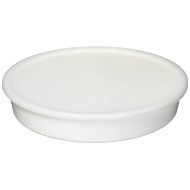 Sammons Preston High-Sided Divided Dish, White, Break-Resistant & Lightweight Polypropylene Plastic, 10 Diameter, 1.75 High Vertical Sides & 7/8 Section Dividers, Includes Lid for