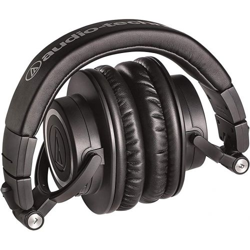 오디오테크니카 Audio-Technica ATHM50XBT Wireless Bluetooth Over-Ear Headphones, Black