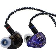 Linsoul QKZ x HBB Hades 9mm LCP Diaphragm Dual Dynamic Driver in-Ear Monitor, HiFi Bass Headphones, Wired IEM Earbuds with 3D-Printed Housing, 2-Pin Detachable Cable for Musician (Without Mic)