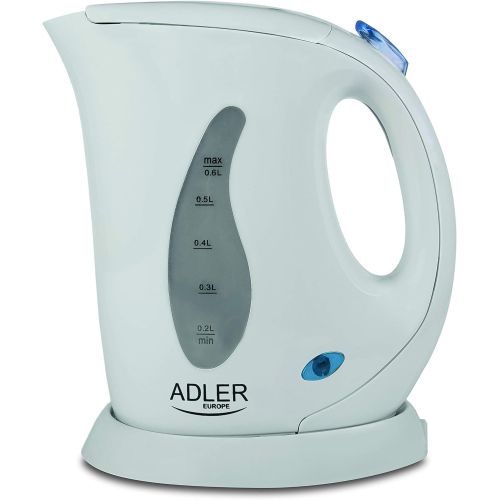  Adler AD 02 0,6 L Mini-Wasserkocher, weiss
