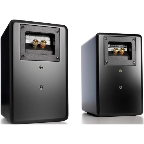  Audioengine P4 Passive Bookshelf Speakers Home Stereo High-Performing 2-Way Desktop Speakers (Black)