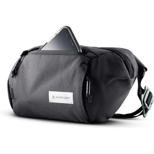  HEIMPLANET Original Transit Line Sling Pocket XL Waterproof Waist Pack Made of Durable and Sustainable DYECOSHELL Adjustable and Detachable Belt Buckle Supports 1% for The Planet (