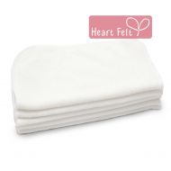 Heart Felt 100% Natural Baby Wipes - 5 Extra-Large Reusable Wipes for Wipes, Wash Cloths and...