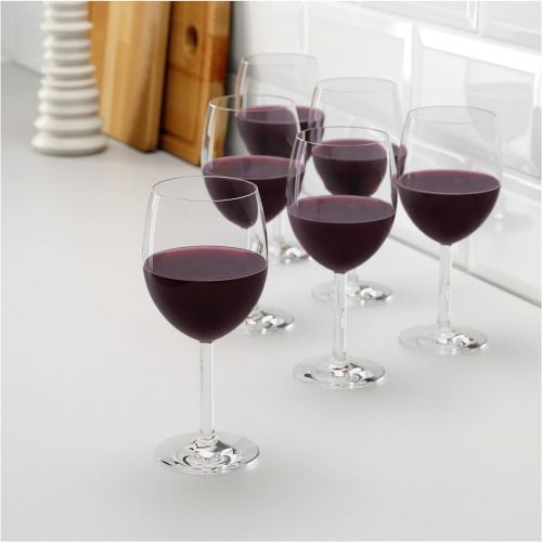 이케아 [아마존베스트]Red Wine Glass By Ikea- Svalka Series SET OF 6, 10 0Z