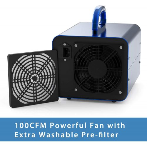  [아마존베스트]Airthereal MA10K-PRODIGI Digital Ozone Generator 10,000mg/hr High Capacity Odor Remover Ionizer - Adjustable Settings for Any Size Room, Fireproof Tested by SGS,Blue
