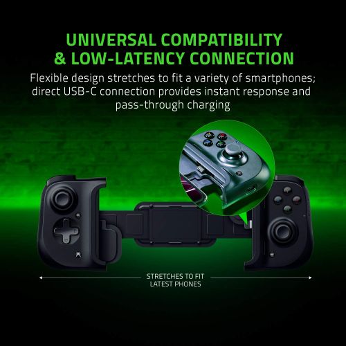 레이저 [무료배송] 레이저 키시 범용 모바일 게임 컨트롤러 엑스박스 안드로이드 USB-C 용 Razer Kishi Mobile Game Controller Xbox Android USB-C