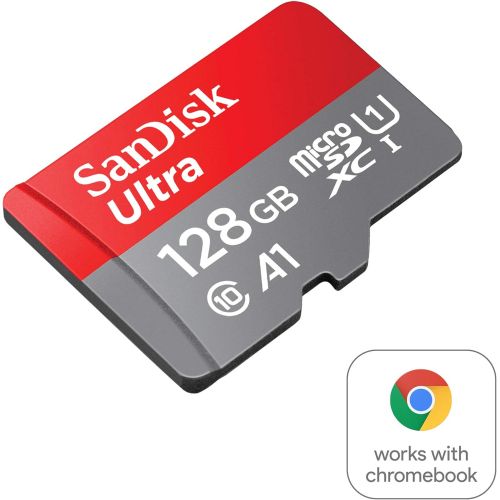 샌디스크 SanDisk 128GB Ultra microSD UHS-I Card for Chromebooks - Certified Works with Chromebooks - SDSQUA4-128G-GN6FA