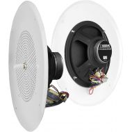 [아마존베스트]OSD Audio 8 Commercial 70V Ceiling Speaker w/Front Volume Control Knob Single White C1090