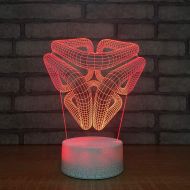 YZYDBD 3D Night Light Optical Illusion Night Lamp,Bedroom Home Decor 3D LED Desk Lamp Abstract Visual Tube Shape Touch Colorful Gradient Night Lights Mood Lighting Fixtures Decor