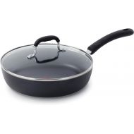 T-fal E93897 Dishwasher Safe Cookware Fry Pan with Lid, 10-Inch, Black