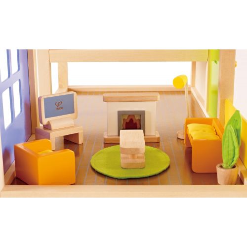  Hape Wooden Doll House Furniture Media Room Set