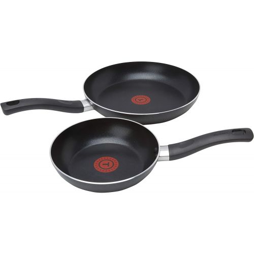테팔 Tefal A157B245 Taste Twin Pack Frying Pans, 20cm and 28cm Black