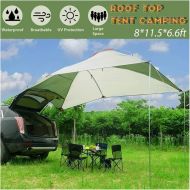 HBNNBV Outdoor Tent 3-4Person Outdoor Camping Car Tail Roof Top Tent Canopy Awning Sun Shelter Beach Camping Car Awning Cover Tent for Camping Rain Canopy