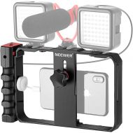 [아마존베스트]Neewer U Rig Smartphone Video Rig, Filmmaking Case, Phone Video Stabilizer Grip Tripod Mount for Videomaker Film-Maker Video-grapher for iPhone X Xs XS Max XR X HUAWEI Samsung, Sin