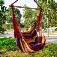 Festnight xinnio Canvas Swing Chair Hanging Rope Garden Indoor Outdoor 150Kg Weight Bearing Hammocks