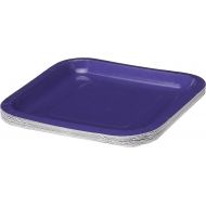 Creative Converting Touch of Color 18 Count Square Paper Lunch Plates, Purple