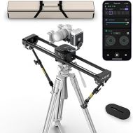 Zeapon AXIS 80 Pro (3-axis) Multi-axis Motorized Camera Slider, 31''/ 80cm DSLR Carbon Fiber Electric Track, LCD Screen APP Control, Pan Head for 360° Panoramic Time-Lapse Follow Focus