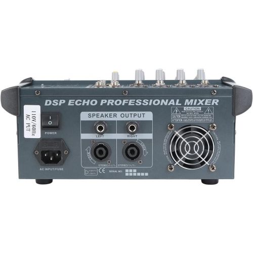  [아마존베스트]TC-Home 4 Channel Professional Powered Mixer power mixing Amplifier Amp 16DSP with USB Slot