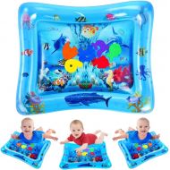 VATOS Tummy Time Baby Water Play Mat Toys for 3 6 9 Months Newborn Infant&Toddlers, Inflatable Sensory Toys Gifts for Boy Girl|BPA Free Infant Early Development Activity Centers