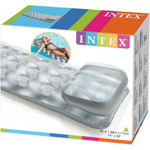 인텍스 Intex 18-Pocket SUNTANNER, Clear Top/Silver Bottom