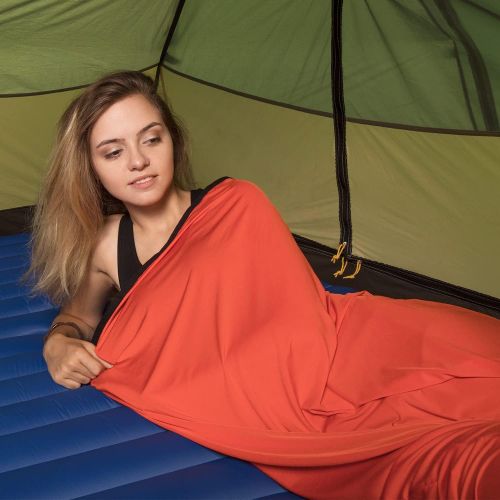  Naturehike Sleeping Bag Liner Ultra-high Elastic Lightweight & Portable Mummy Travel Adults Sleeping Sack for Camping, Backpacking, Hiking, Hotel, Hostels - Comfy & Easy Care with