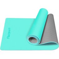 FBSPORT Yoga Mat- Eco Friendly Non Slip 1/4 inch Fitness Exercise Mat with Carrying Strap & Storage Bag, Workout Mat for Yoga, Pilates and Floor Exercises (72X24X 1/4)