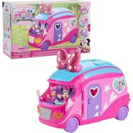 Disney Junior Minnie Mouse Bows-A-Glow Rolling Glamper 13-piece Figures and Playset, Officially Licensed Kids Toys for Ages 3 Up, Amazon Exclusive
