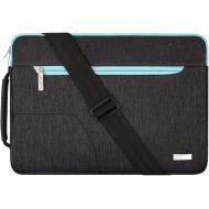 [아마존베스트]MOSISO Laptop Shoulder Bag Compatible with 13-13.3 inch MacBook Pro, MacBook Air, Notebook Computer, Polyester Briefcase Sleeve with Front Arc Pocket, Blue