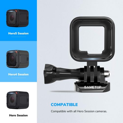  Sametop Aluminum Alloy Frame Case Housing Compatible with GoPro Hero 5 Session, Hero 4 Session, Hero Session Cameras