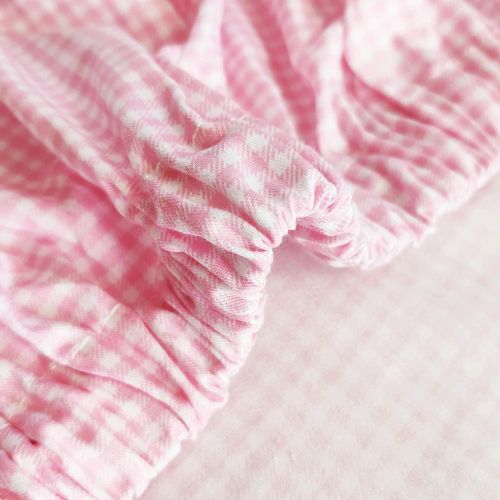 [아마존베스트]Brandream Pink Baby Girls Crib Bedding Sets Blossom Watercolor Floral Nursery Baby Bedding Crib Sets, 11pieces