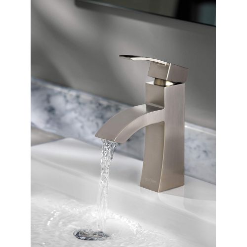  Pfister LF-042-BNKK Bernini Single Control 4 Centerset Bathroom Faucet in Brushed Nickel, 1.2gpm