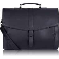 [아마존베스트]Estarer Mens Leather Briefcase for Travel Office Business 15.6inch Laptop Messenger Bag