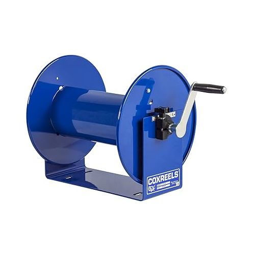  Coxreels 117-4-225 Compact Hand Crank Steel Hose Reel - 4,000 PSI - Holds 1/2