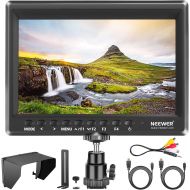 Neewer F100 7inch Camera Field Monitor HD Video Assist IPS 1280x800 4K HDMI Input 1080p with Sunshade and Ball Head for DSLR Cameras, Handheld Stabilizer, Film Video Making Rig (Ba