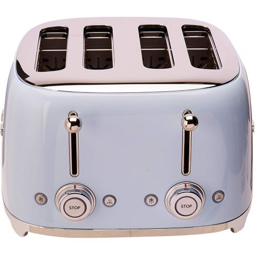 스메그 Smeg 4 Slot Toaster Black TSF03 BLUS