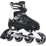 MammyGol Adult Inline Skates for Men Women, Blades Roller with Carbon Steel Bearings, TPR Brake, 3D Mesh, EVA Lining, PVC Upper | Adjustable Size for Better Fit for Skating Enthusiasts