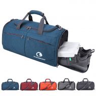 CANWAY Canway Sports Gym Bag, Travel Duffel bag with Wet Pocket & Shoes Compartmentfor men women, 45L, Lightweight