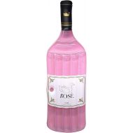 Swimline 90654 Inflatable Rose Wine Bottle Pool Float, One Size, Pink