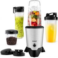 CHULUX 1000 Watt High Speed Bullet Blender for Shakes and Smoothies Countertop Kitchen Blender for Frozen Fruit & Veggies Capacity with 35OZ & 15OZ Two Blending Cups and One 20OZ T