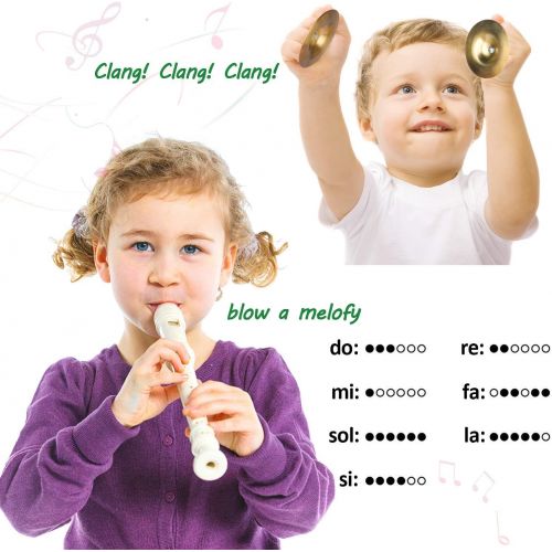  [아마존베스트]Toddler Musical Instruments Toys- Smarkids Premium Accurately Tuned Percussion Musical Instruments for Kids Children Educational Toy Set for Boys& Girls with Xylophone Flute Tambou