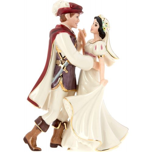 레녹스 Lenox Snow White and Prince Figurine, 0.45 LB, Ivory