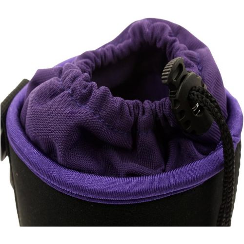  AOER Thick Protective Neoprene Camera Lens Pouch Bag Case Purple with Soft Plush Lining for DSLR Camera Lens(Canon, Nikon, Sony, Tamron, Pentax, Olympus, Panasonic) (Extra Large)