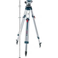 BOSCH Optical Level Kit with 32x Magnification Power Lens, Tripod and Rod GOL 32CK, Grey