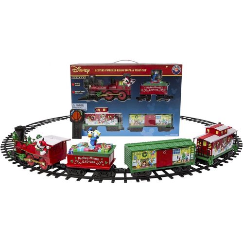  Lionel Disney Mickey Mouse Express Ready-to-Play Set, Battery-powered Model Train with Remote