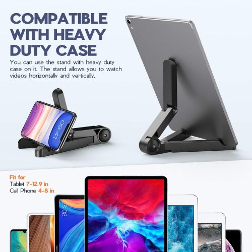  [무료배송]ORIbox Adjustable Stand for iPhone, iPad,Cell Phone Stand,Desktop Solid Universal Desk Stand,Compatible with All iPhone 12/11 Pro Max XS Max XR X 8 7 6S Plus SE 2020 12 mini,Samsun