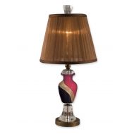 Dale Tiffany Lamps Dale Tiffany PG80516 Sophistication Table Lamp, Antique Bronze and Fabric Shade