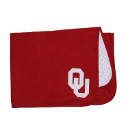 Fast Asleep NCAA University of Oklahoma Baby Blanket for Boy or Gir Red